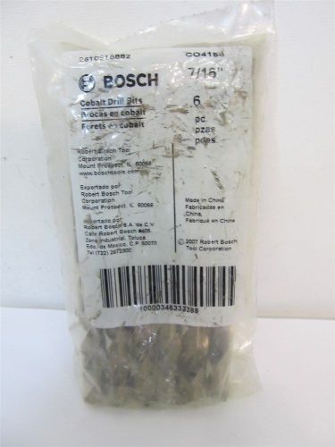 Bosch C04155, 7/16&#034;, Cobalt Jobber Length Drill Bits - 6 each