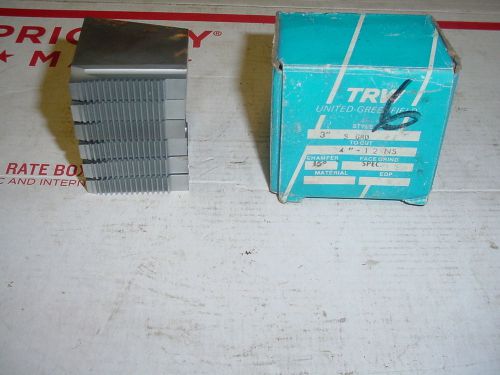 SET OF 6 NEW TRW THREAD CHASERS DIE  3&#034;-4&#034; 12 NS S GRD. PRO NIB high speed steel