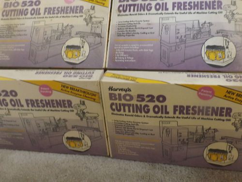 *new* (4) nos harvey&#039;s bio 520 cutting oil freshener active enzyme cleaning kit for sale