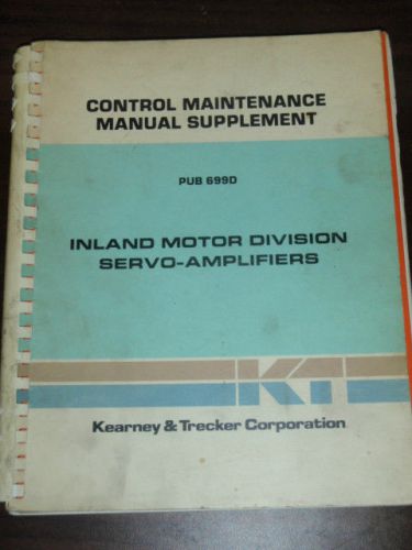 Kearney Trecker Control Maintenance Manual Servo Amp TPA/1/2/3_KT-Gemini_KT/CNC