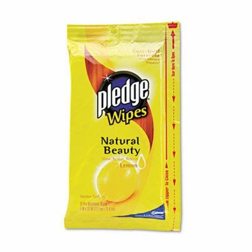 Pledge Lemon Scent Wet Wipes, 24/Pack, 12/Carton (DVOCB728072CT)