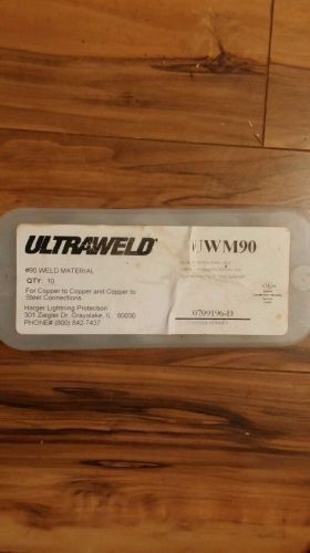 HARGER ULTRAWELD UWM90 LOT OF 9 #90 WELD MATERIAL COPPER/STEEL CONNECTIONS NEW