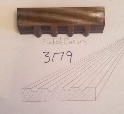 Lot 3179 Fluted Casing  Moulding Weinig / WKW Corrugated Knives Shaper Moulder