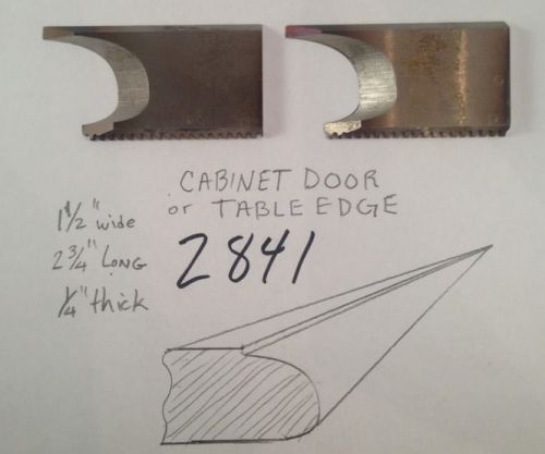 Lot 2841 Door Table Edge Shaper Cutter Lockedge Profile Steel Lock Edge Knives