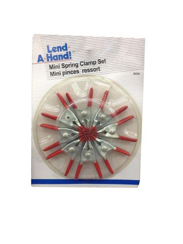 #2834 Set of 8 ~1&#034; Mini Springs Clamps Mechanic Crafting Glue Vise Tool Carpent