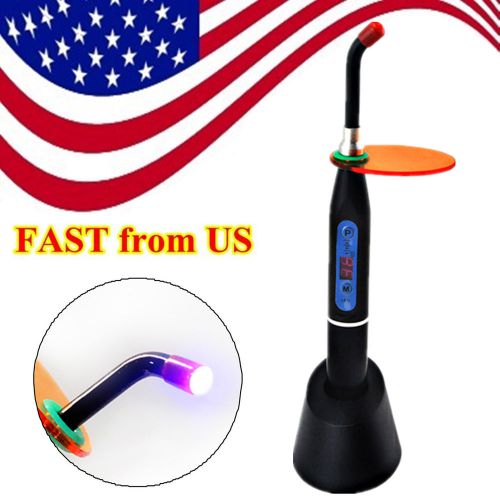 Us shipping dental 5w led curing light lamp cure wireless cordless 1500mw ce fda for sale