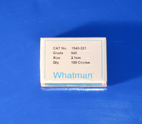 Whatman Hardened Ashless Filter Paper 2.1cm Dia. 8 Micron Grade 540  100 circles