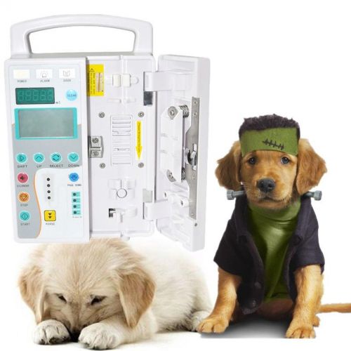 Veterinary vet Animal LCD Infusion Pump Voice Alarm 8 Years Memory function
