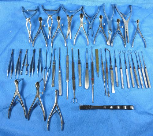 Nsr ent nasal surgery instrument set (41) pieces for sale