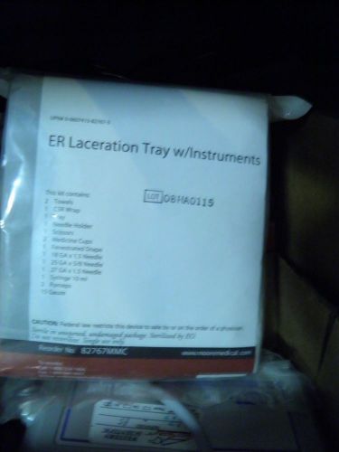 4 Moore Medical ER Laceration Trays W/ Instruments