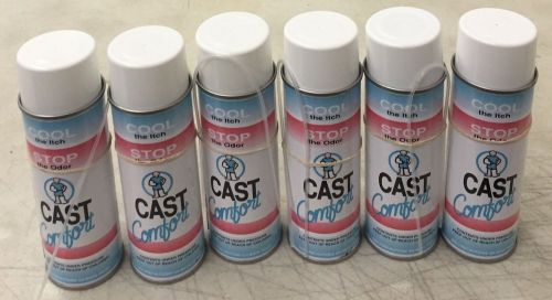 6x Cast Comfort Stop Itching Spray Cool the Itch Stop the Oder 6oz. Can SE-1