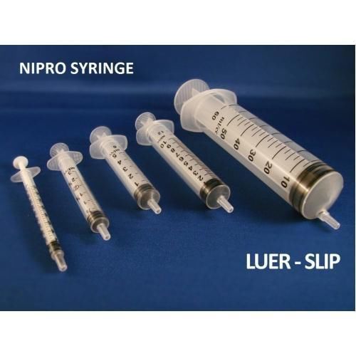 (R) Nipro 10ml Syringe Luer Slip Medical &amp; Nursing Great Quality Low Prices x 50