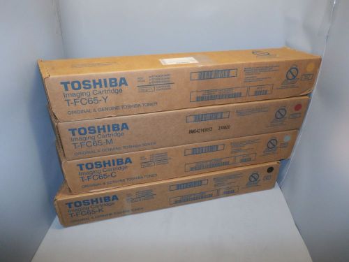 TOSHIBA T-FC65  set of 4 Toners C,M,Y,K e-STUDIO 5540c , 6540c, 6550c *NEW*