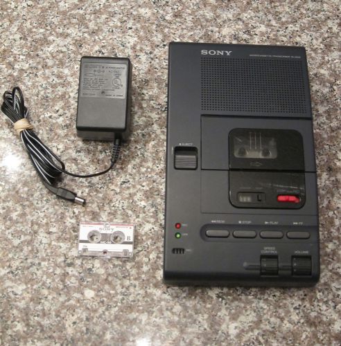 Sony M-2000 Microcassette Transcriber w/ AC Power Adapter M2000 Micro Cassette