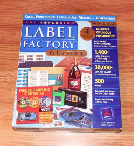 LABEL FACTORY SOFTWARE ~ CREATE ALL LABELS WITH WIN 95/98/NT/2000/ME/XP ~ XLNT