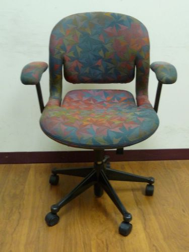 Herman Miller &#034;EQUA&#034; Office Chair Multicolor Pinwheel Pattern
