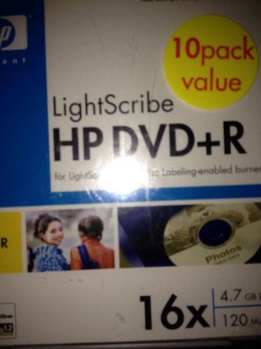 Lightscribe HP Dvd+R 16x Pack