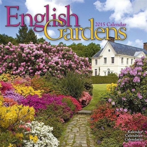NEW 2015 English Gardens Wall Calendar by Avonside- Free Priority Shipping!