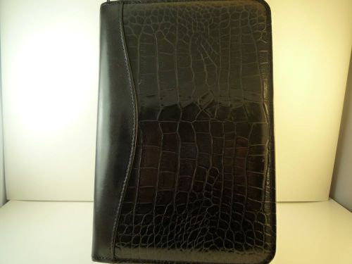 SCULLY BLACK LEATHER PLANNER