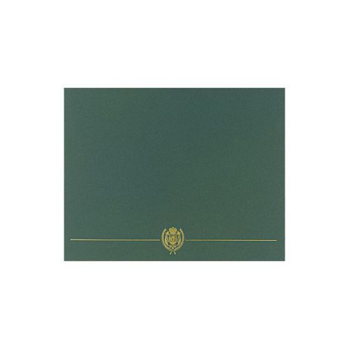 Great Papers® Classic Crest Certificate Holders, Hunter Green 903118