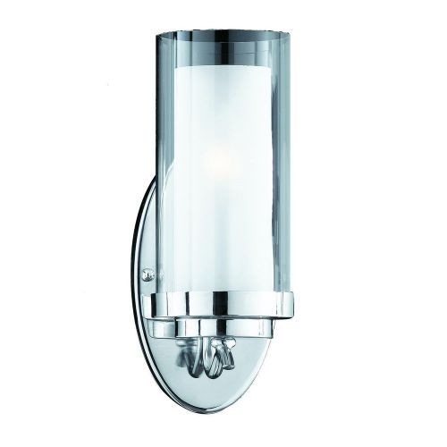 Triarch 38520/1 Cylindique Collection 1-Light Wall Sconce Chrome Finishs