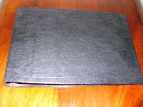 3 RING BUSINESS CHECK BOOK HOLDS 3 PER PAGE RAILROAD CHECKBOOK DURABLE BINDER