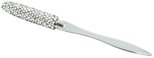 Clear Silver Crystal Crystallized Rhinestone Bling Letter Mail Envelope Opener
