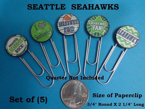 Seattle Seahawks Paper clips Handcrafted NFL Fun Keepsake Gift For Football Fans
