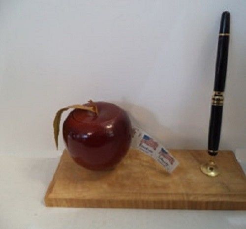 Office, Home, School Accessories ~ Apple Stamp and Pen Holder