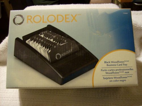 Rolodex 1734237 Business Card Tray, 2 1/4&#034; x 4&#034; COLOR Black NEW