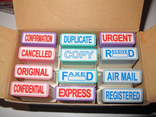 12  OFFICE STAMPS/ URGENT| FAXED | COPY | ORIGINAL | CANCELLED/ CONFIDENTIAL/