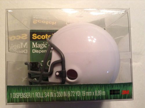 Scotch Magic Tape Dispenser: Football Helmet - White