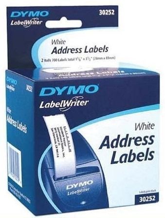 Dymo 30252 Address Labels - 1.12&#034; X 3.5&#034; 2 Roll Label White