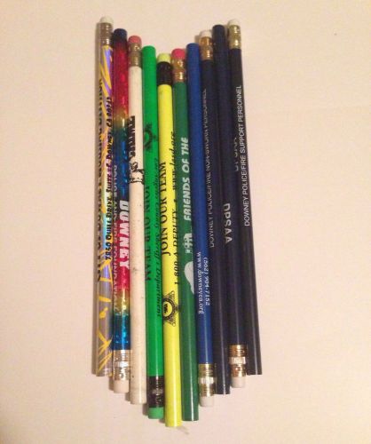 Lot 10 Pencils Los Angeles Police Crime Downey City Supplies Back To School New