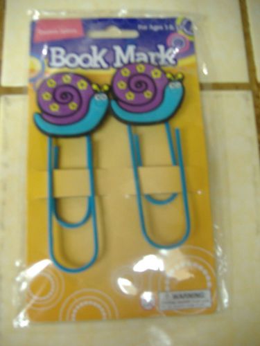 Creative Options SNAIL BOOK MARK 2 Pack Sealed 4.25 inch book marks
