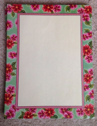 New 8.5&#034;x11&#034; Decorative Floral Trim Copier Paper Or Stationary 90 Sheets Total