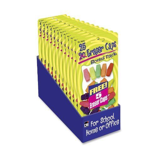 Cli pencil eraser cap - lead pencil eraser - latex-free - rubber - (76575st) for sale