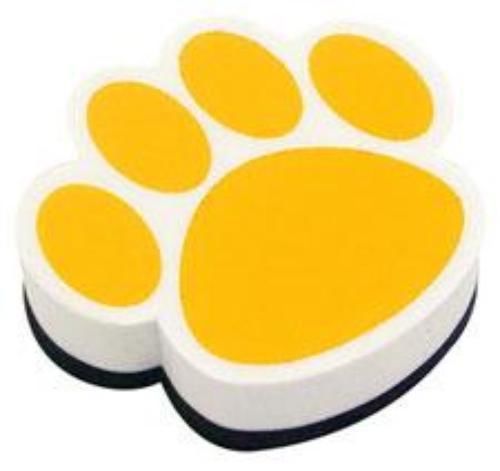 Ashley Productions Gold Paw Magnetic Whiteboard Eraser
