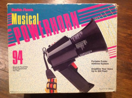 RADIO SHACK Musical POWERHORN Portable PA System Megaphone, 32-2037