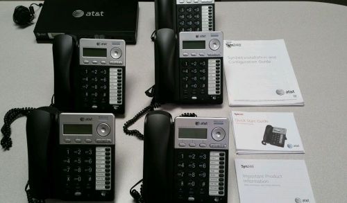 AT&amp;T Syn248 Office Business Phone System + 5 phones Package