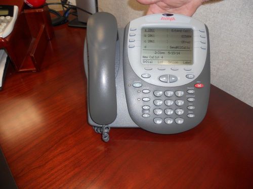 1 Gray Avaya 2420 Digital VoIP Phones w/Stand