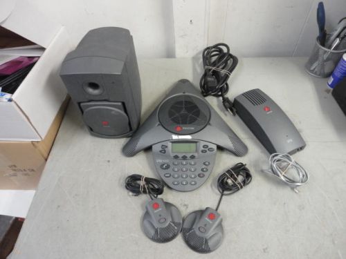 Set polycom soundstation vtx1000 conference phone microphones universal module for sale