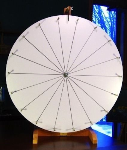 Best-Value Longest-Lasting 30&#034; Dry Erase White Prize Wheel, Flawed