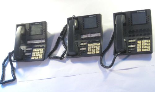 LOT OF 3 Inter-Tel Axxess 550.4500 Executive Business Display Phones w/ handsets