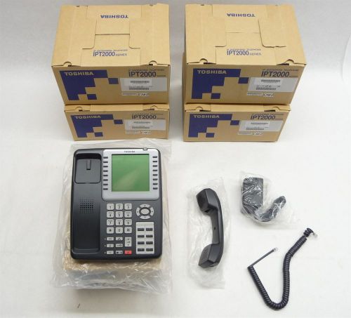 Lot 5 new toshiba ipt2008sdl ipt2008 sdl ip internet display telephone phone for sale