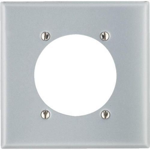 Leviton 001-0S701-0GY 2-Gang Range Or Dryer Wall Plate-ALUM RANG/DRY WALL PLATE