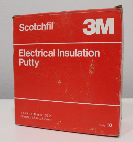 Lot of (10) NEW 3M Scotchfil Electrical Insulation Putty 1-1/2&#034; X 60&#034;