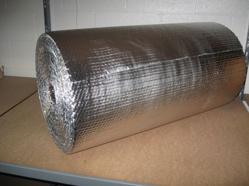 3/16&#034; double foil bubble insulation reflective wrap - 24&#034; x 125&#039; for sale