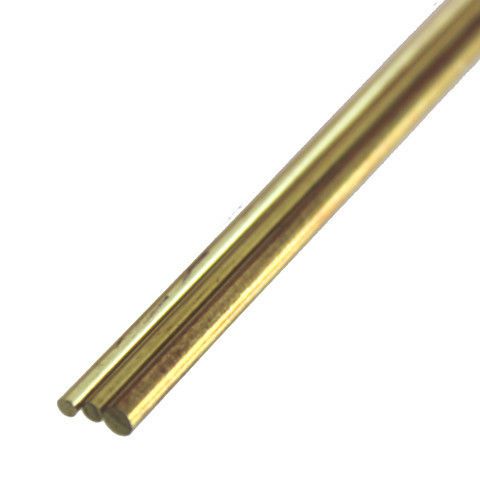 1/16X12&#034;X.020 Solid Brass Rod (Pack of 3)