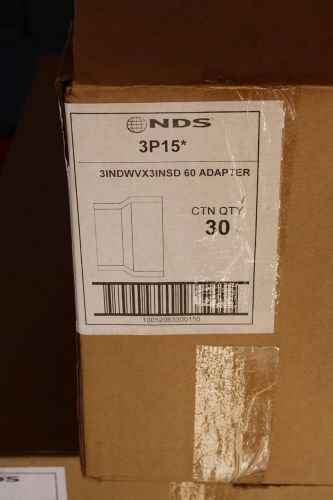 NDS 3P15  3in dwv x 3in sewer and drain adapters